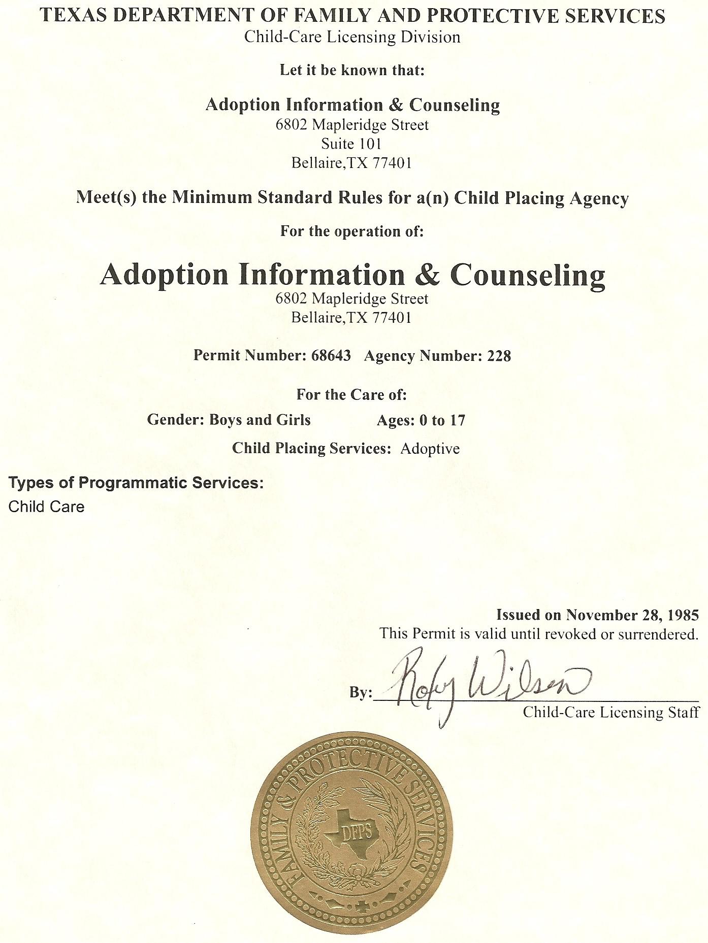 Licensed Texas Adoption Agency | AdopTexas